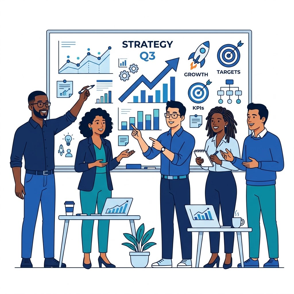 Tech Team Strategy Vector